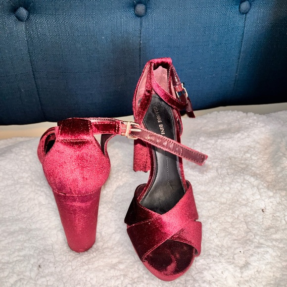 Burgundy Gianni bini heels - Picture 3 of 5